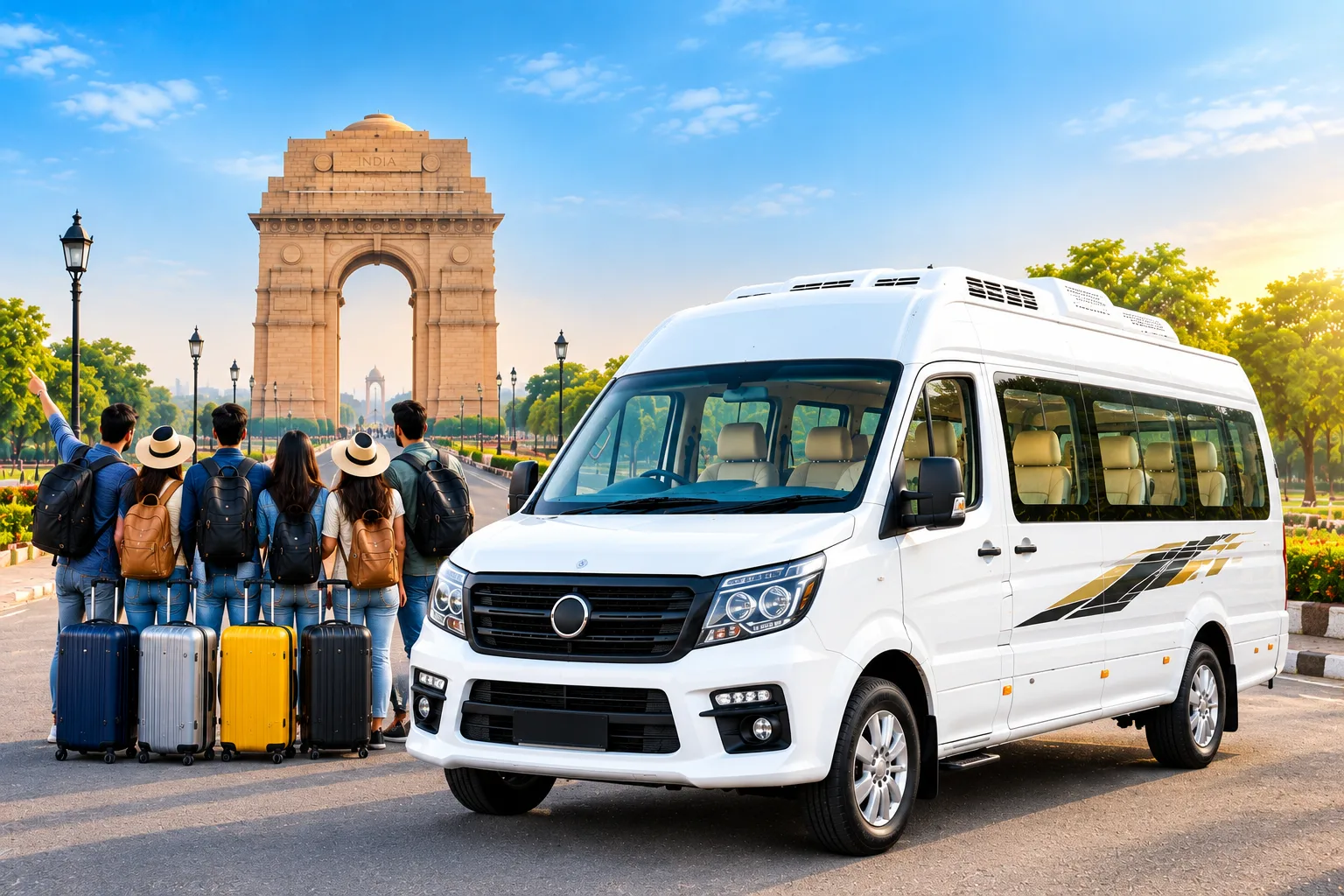 Average Tempo Traveller Rental Cost in Delhi with Comfortable Group Travel